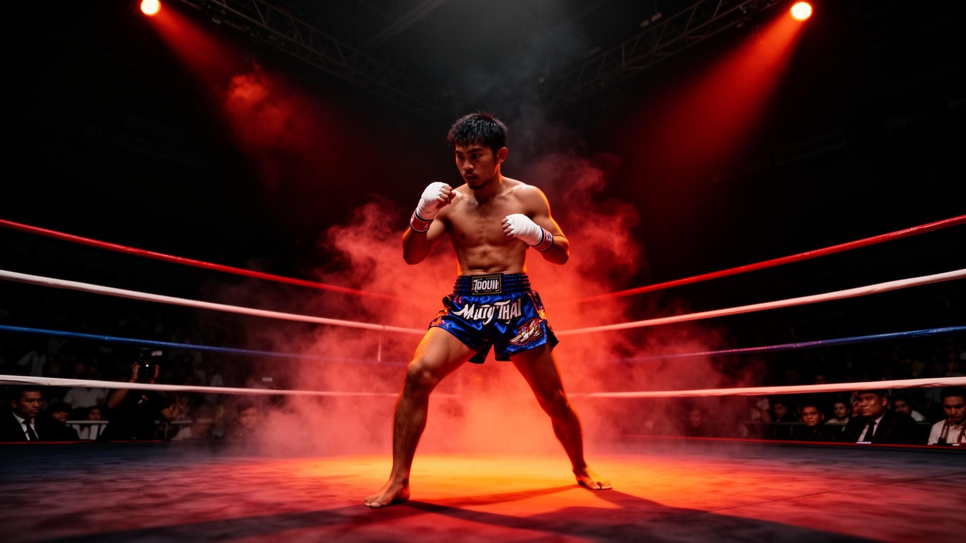 Fighter in the ring